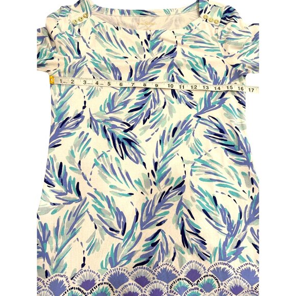 Lilly Pulitzer Sophie Dress Flock Together Blue & Pink 3/4 Sleeve Womens Size S - Picture 6 of 9